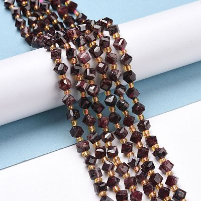 Natural Garnet Beads Strands G-P463-38-1