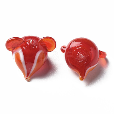 Handmade Transparent Lampwork Beads LAMP-T011-12C-1