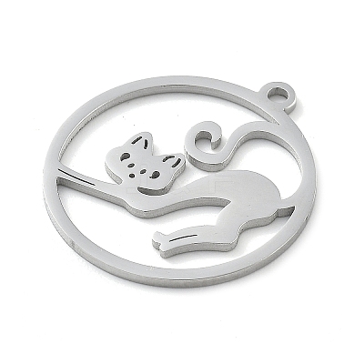 304 Stainless Steel Pendants STAS-I327-02P-06-1