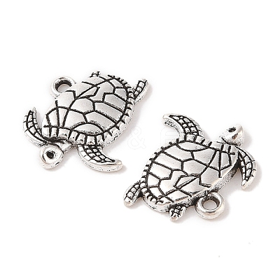 Tibetan Style Alloy Pendants TIBEP-22627-AS-RS-1