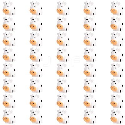 40Pcs Resin Mini Cow Home Display Decoration JX874A-1