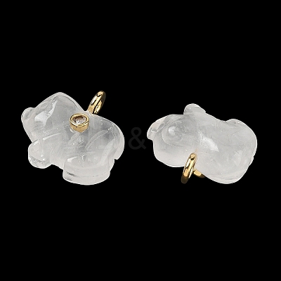 Natural Quartz Crystal Carved Pendants GG-CBA105B-03K-G-1