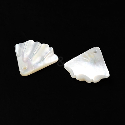 Natural White Shell Charms SSHEL-M022-08-1
