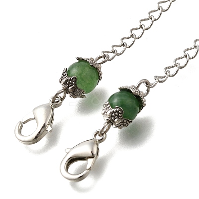 Natural Gemstone Dowsing Pendulums G-M447-03ASP-1