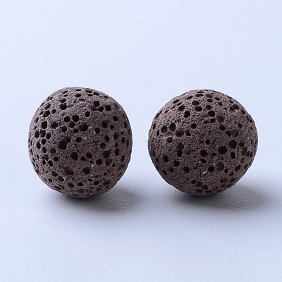 Unwaxed Natural Lava Rock Beads X-G-F325-16mm-M-1
