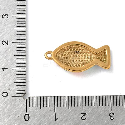304 Stainless Steel Enamel Pendants STAS-K306-21G-01-1