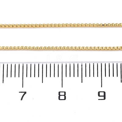 Brass Venetian Chain X-NJEW-E151-04G-1
