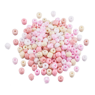 Opaque Glass Round Seed Beads GLAA-TAC0025-07B-06-1