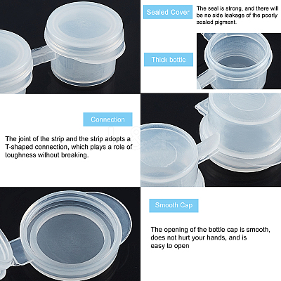 Plastic Paint Pots Strips CON-PH0001-83-1
