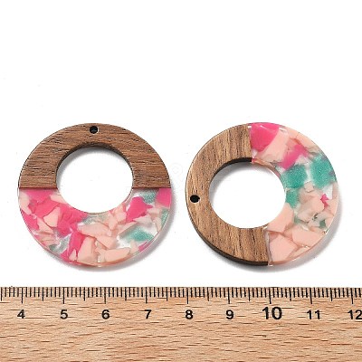 Resin and Walnut Pendants FIND-R051-13H-1