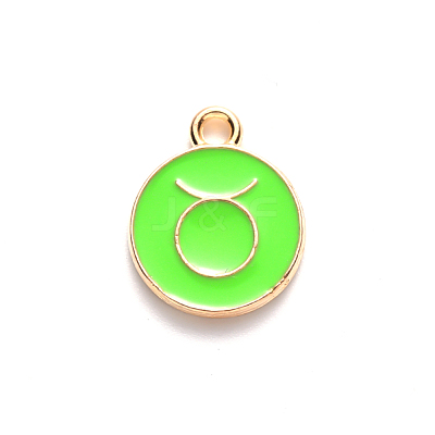 Alloy Enamel Pendants X-ENAM-S124-01A-06C-1