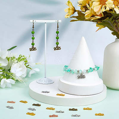 100Pcs 4 Colors Alloy Pendants FIND-SP0002-36-1