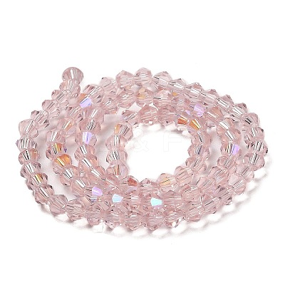Transparent Electroplate Glass Beads Strands EGLA-A039-T4mm-L26-1
