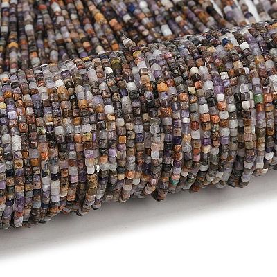 Natural Purple Fluorite Beads Strands G-RM2025-D51-2x2mm-1