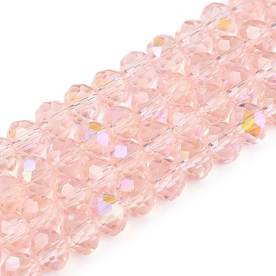 Electroplate Glass Beads Strands EGLA-A044-T6mm-L22-1