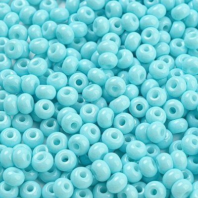 Imitation Jade 3/0 Glass Seed Beads SEED-Z001-A-B06-1