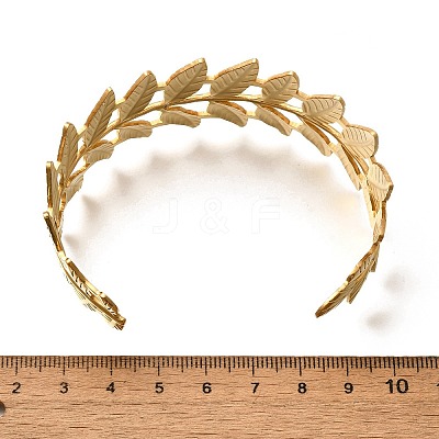 304 Stainless Steel Open Cuff Bangles for Women BJEW-Z083-02G-09-1