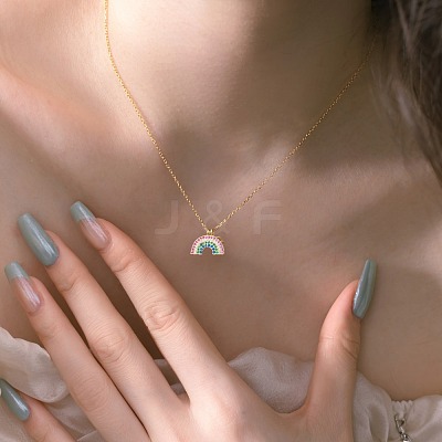 925 Sterling Silver Pendant Necklaces NJEW-L179-09G-1