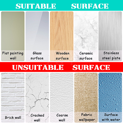 Translucent PVC Self Adhesive Wall Stickers STIC-WH0015-334-1