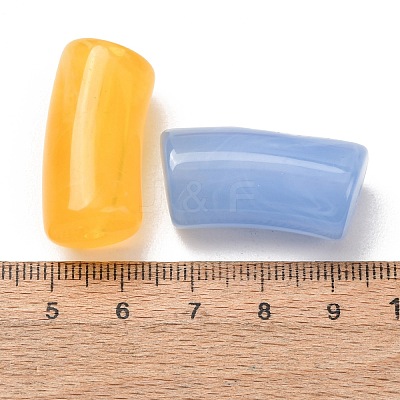 Two-Tone Imitation Gemstone Acrylic Beads AC-CBA7B05-27-1