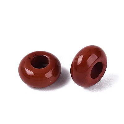 Natural Red Jasper European Beads G-Q602-04F-1