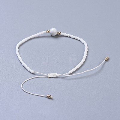 Nylon Thread Braided Beads Bracelets BJEW-JB04346-10-1