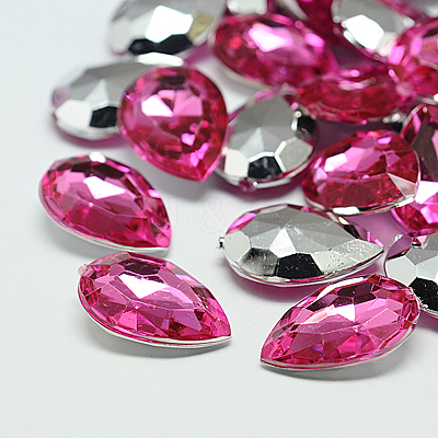 Imitation Taiwan Acrylic Rhinestone Cabochons GACR-A017-13x18mm-M-1