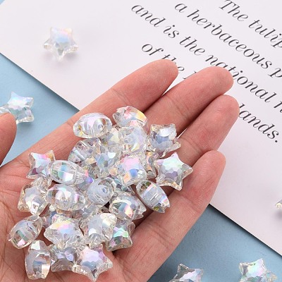 Transparent Acrylic Beads TACR-S152-02D-SS2113-1