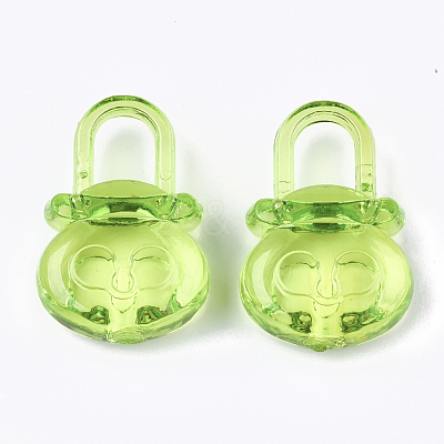Transparent Acrylic Pendants TACR-S133-069-1