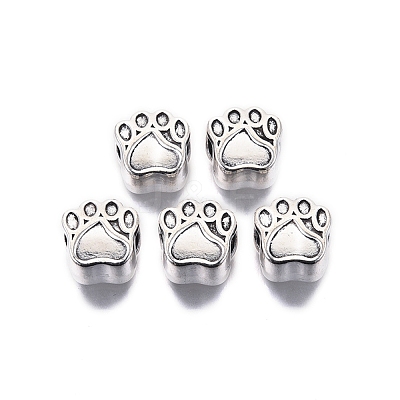 Tibetan Style Alloy European Beads TIBE-S314-80AS-RS-1