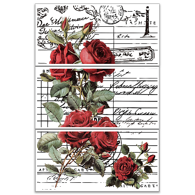 3 Sheets 3 Styles PVC Waterproof Decorative Stickers DIY-WH0404-579-1