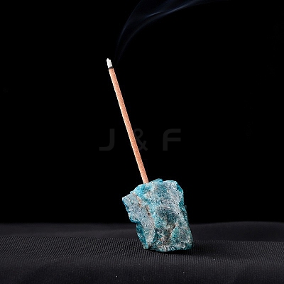 Natural Raw Apatite Incense Holder PW-WG14720-22-1