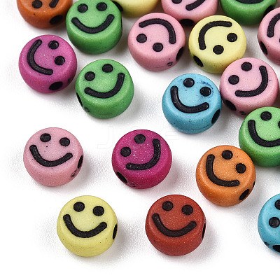 Opaque Craft Acrylic Beads X-MACR-S369-003B-02-1