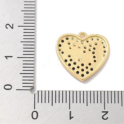 Rack Plating Brass Micro Pave Cubic Zirconia Pendants KK-L224-011G-02-1