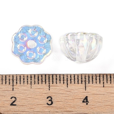UV Plating Transprent Acrylic Beads OACR-S145-12-1