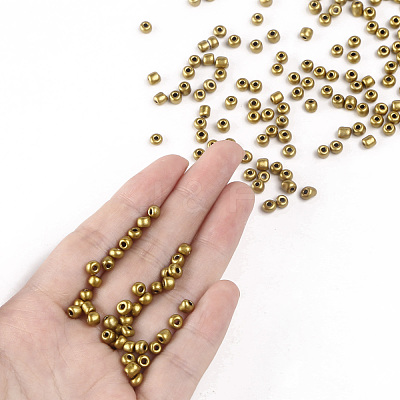 Baking Paint Glass Seed Beads SEED-S003-K30-1