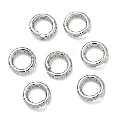 Tarnish Resistant 304 Stainless Steel Open Jump Rings STAS-E067-11-8mm-1