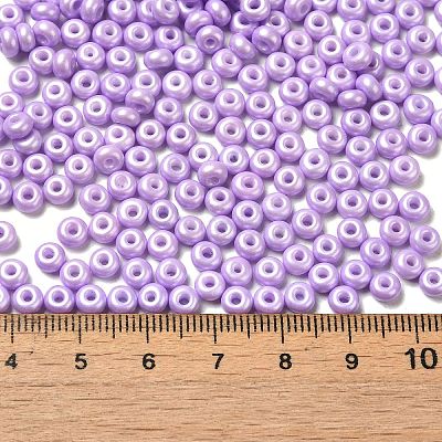 Baking Paint Luster Glass Seed Beads SEED-B001-04A-09-1