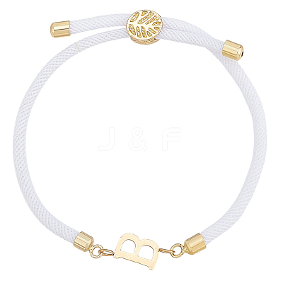 1pc Adjustable Nylon Cord Slider Bracelets for Women BJEW-LP0001-33B-G-1