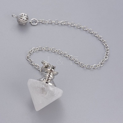 Natural Quartz Crystal Cone Dowsing Pendulums G-G771-D010-1