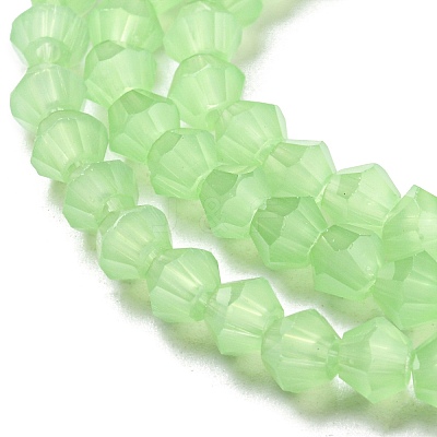 Imitation Jade Glass Beads Strands GLAA-F029-J4mm-01-1
