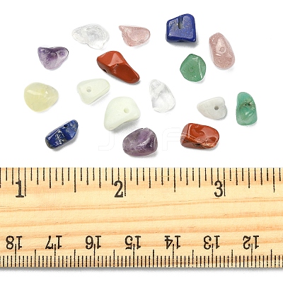 70G 7 Styles Natural Mixed Gemstone Chip Beads G-FS0002-45-1