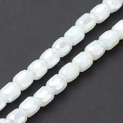 Electroplate Glass Beads Strands EGLA-K015-08I-1