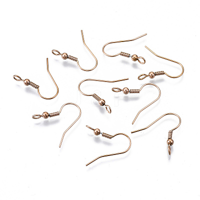 304 Stainless Steel Earring Hooks STAS-S111-003RG-1