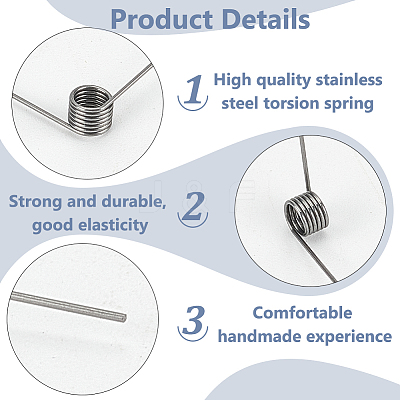 30Pcs Steel Torsion Spring FIND-BC0005-51B-1