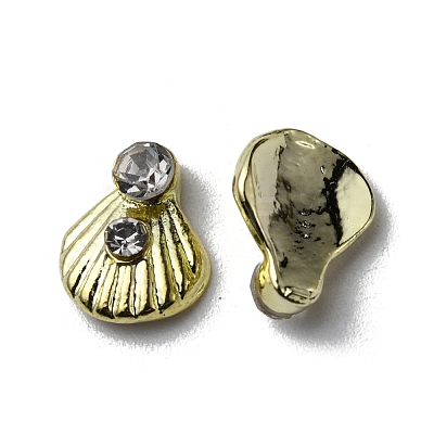 Alloy Rhinestone Cabochons MRMJ-WH0086-22G-LG-1