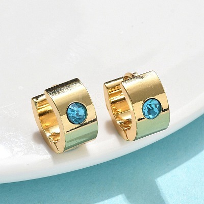 201 Stainless Steel Wide Huggie Hoop Earrings EJEW-D354-11G-1