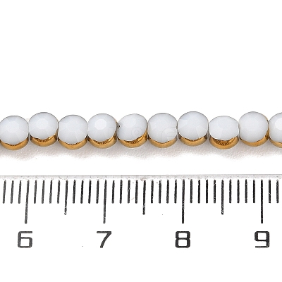 Electroplate Glass Beads Strands EGLA-A040-01C-1