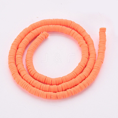 Handmade Polymer Clay Bead Strands CLAY-T002-4mm-61-1