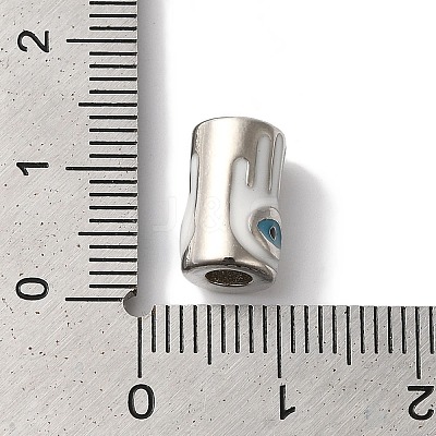 Rack Plating Brass Enamel Beads KK-U019-01P-02-1